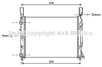 AVA QUALITY COOLING Radiaator,mootorijahutus RTA2469